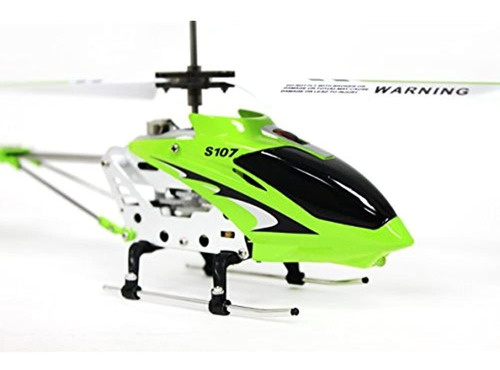 Syma S107 3 Canales Rc Helicoptero Con Giroscopio, Verde