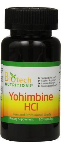 Suplementos Biotech Yohimbine Hcl D - Unidad a $866