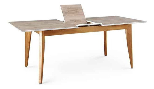 Mesa De Comedor Extensible 160 A 200 Macizo Paraiso Pampa