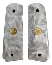 Comprar Cachas Nacaradas Gris Con Moneda Logo Colt 1911 38 45