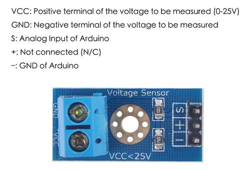 Sensor De Detección De Voltaje Dc 0-25v Módulo De Medición D