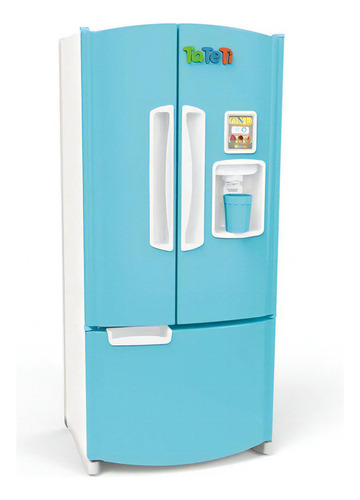 Refrigerador grande azul Frost Fun con accesorios Tateti 0223