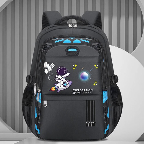 Mochila Ortopédica Infantil, Astronauta, Impermeable