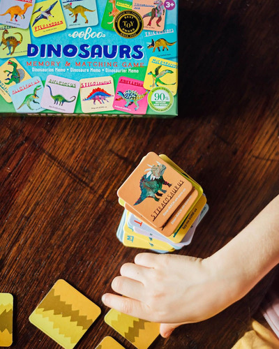 Eeboo Dinosaurs Little Memory And Matching Game, 3 Años