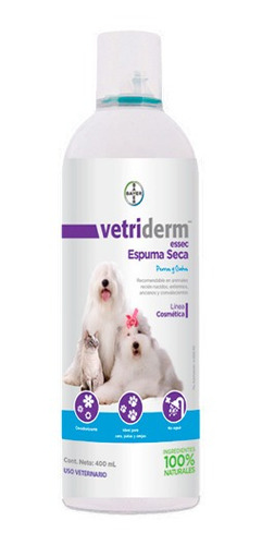 Imagen 1 de 2 de Vetriderm® Essec Espuma Para Baño En Seco Para Gato Y Perro