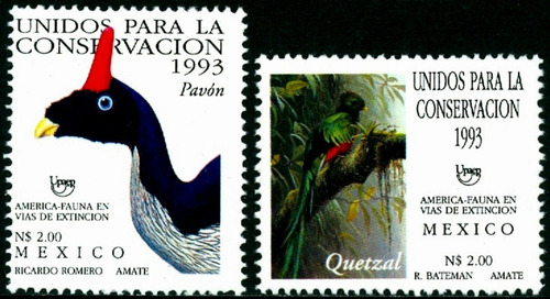 Fauna - Aves - Tema América Upaep - México - Serie Mint