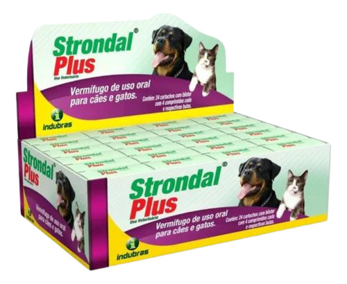 Strondal Plus Display - 24 Cx C/ 4 Comprimidos