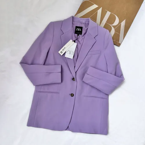 Blazer lilas zara deals