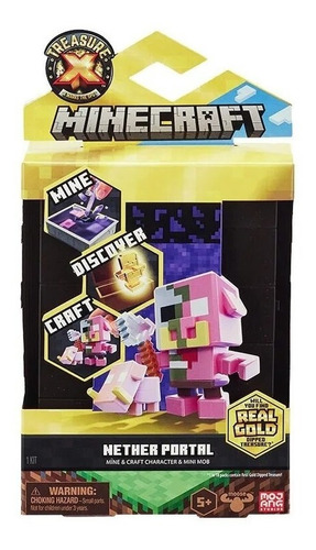 Imagen 1 de 7 de Treasure X Tesoro Escondido Minecraft Fig Sorpresa Int 41642