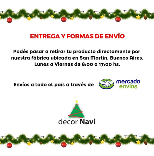 Imagen 2 de 2 de Guirnalda Navidad Verde Pino Nevada 8cm X 2m - 5 Tiras #296