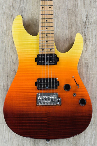 Ibanez Az242f Premium Flame Maple Top Tequila Sunrise+case