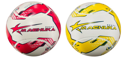  2  Piezas Balon De Futbol 6 Gajos Pvc Machuka #5 Mod. 1491