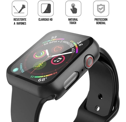 Vidrio Templado Protector Funda Compatible Apple Watch 44mm