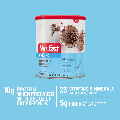Slimfast Original Meal Replacement Powder, Creamy Milk Choco