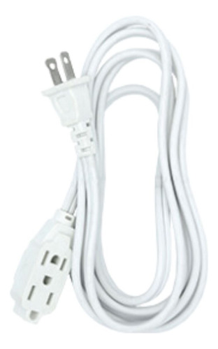 Extension Electrica Techtools Clavija Plana 8m Color Blanco