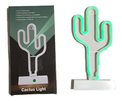 Lámpara LED de Aizesi lámpara neón de plástico decorativa en forma de cactus o unicornio ideal para el dormitorio 