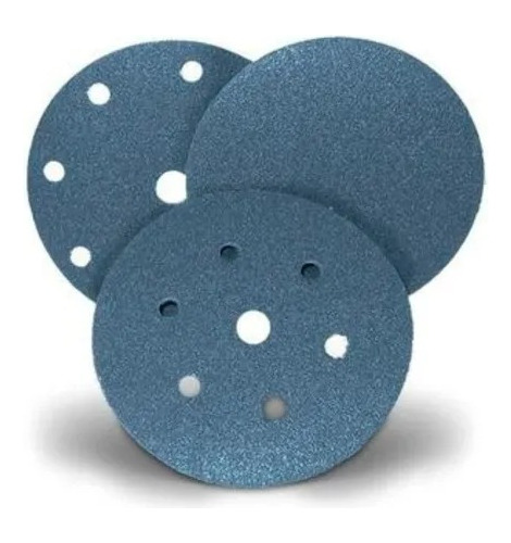 Disco De Lijas C/velcro 150mm Zirconio 8 Agujeros