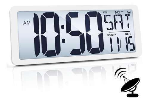 Txl Atomic Clock Con Luz De Fondo, 14.2  Digital Wall Clock 