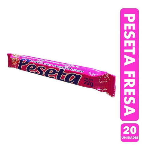 Peseta Con Relleno Yogurht Fresa - Fruna (bolsa Con 20 Uni)