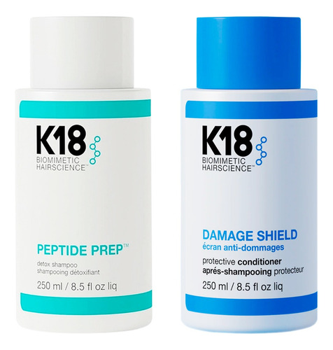 K18 Kit Peptide Prep Shampoo Detox + Damage Acondicionador