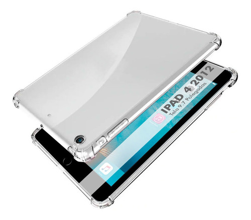Capa Para iPad 4 4ªgeração Tpu Leve Resistente + Pelicula