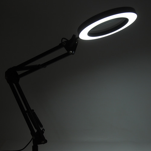 Abrazadera Para Lupa, 72 Led, Protección Ocular 5x