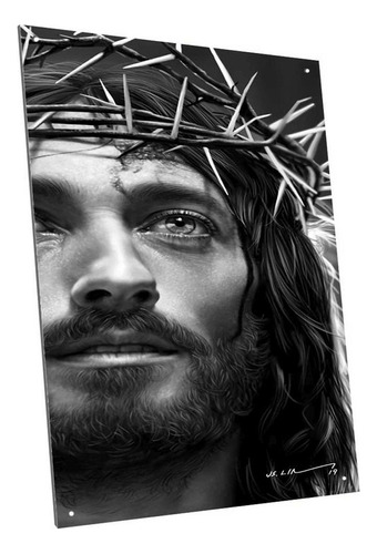 Chapa Cartel Decorativo Jesus Dios Cristo Modelo A36