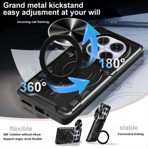 Funda Para Redmi Note 14 Pro+ Plus Con Uso Rudo Carcasa Case + 2mica