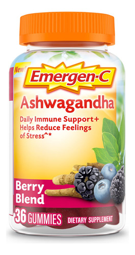 Emergen-c Gomitas De Vitamina C Y Ashwagandha, Suplemento Di