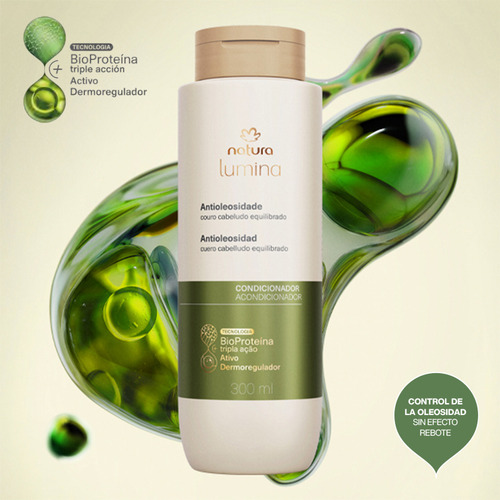 Lumina Kit Shampoo + Acondicionador Cabello Oleoso Natura