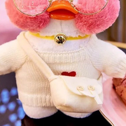 Regalos De Navidad De Juguete De Peluche De Pato Blanco