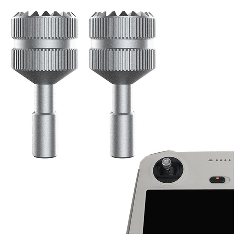 2x Extensión Del Mando A Distancia Joystick Stick Plata