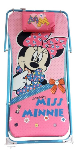 Silla De Playa Reclinable Infantil Minnie Disney Original