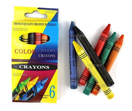 Crayones 10 Cjs. Con 6 Pzs C/u Total De 60 Escuela Fiesta