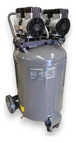 Compresor Vertical 3hp Directo Sin Aceite 100 Lts Gladiator Color Gris Fase Eléctrica Monofásica Frecuencia 120v60hz