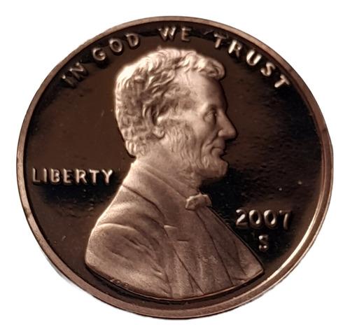 Moeda Usa One Cent Dólar Linconl Penny 2007s Original