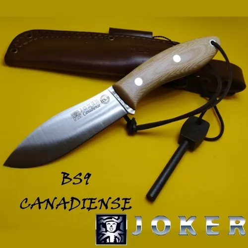 Cuchillo Bushcraft JOKER Canadiense Nogal