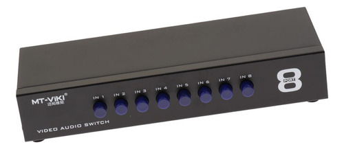 8way Av Switch Rca Selector Switcher Case Para Audio Y Video
