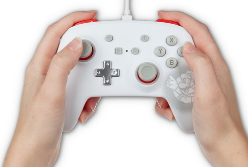 Control Para Nintendo Switch Powera Mario White Blanco