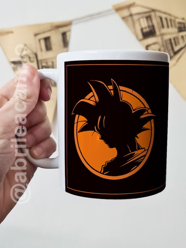 Taza Dragon Ball Sello Naranja Cerámica Importada Orca