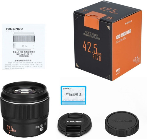 Lente Yongnuo 42.5mm F1.7m Ii Micro 4/3 Panasonic Y Olympus