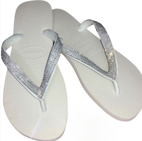 Chinelo Havaianas Com Manta De Strass