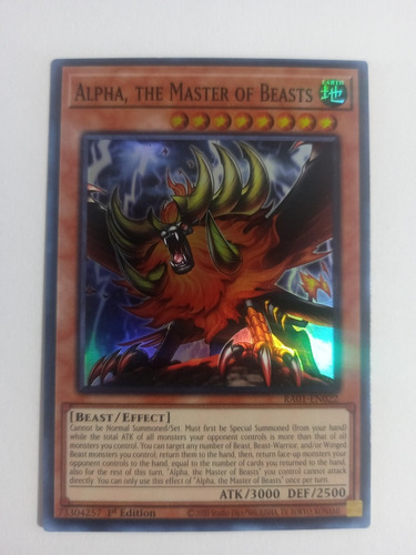 Alpha, The Master Of Beasts - Super Rare    Ra01