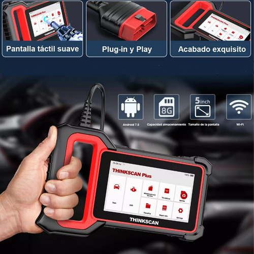 Escáner automotriz obd2 thinkcar thinkscan pluss7 para autos