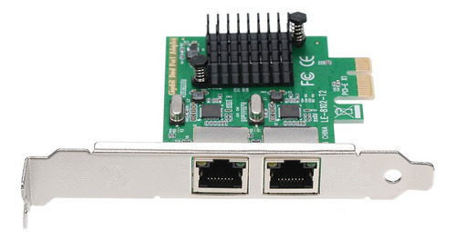 Placa De Servidor De Rede 2 Portas Gigabit 1000m Pci-e
