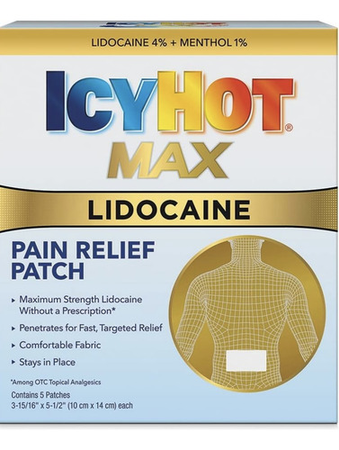 Icyhot Max 5 Parches Para Aliviar El Dolor
