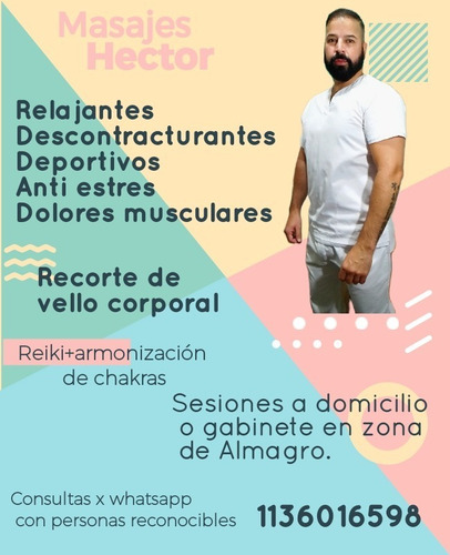 Imagen 7 de 8 de Masajista Masculino Profesional, Depilacion Etc.