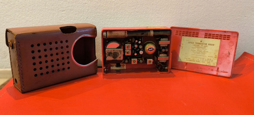 Spica, Antigua Radio Vintage Funcionando Funda De Cuero (Usado)