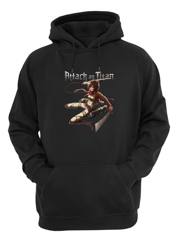 Attack On Titan Mikasa Ackerman Buzo Canguro Friki Tu Eres#2