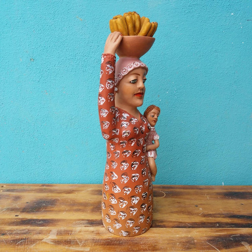 Mãe Retirante Com Bananas -alice Ribeiro/vale Dojequitinhona